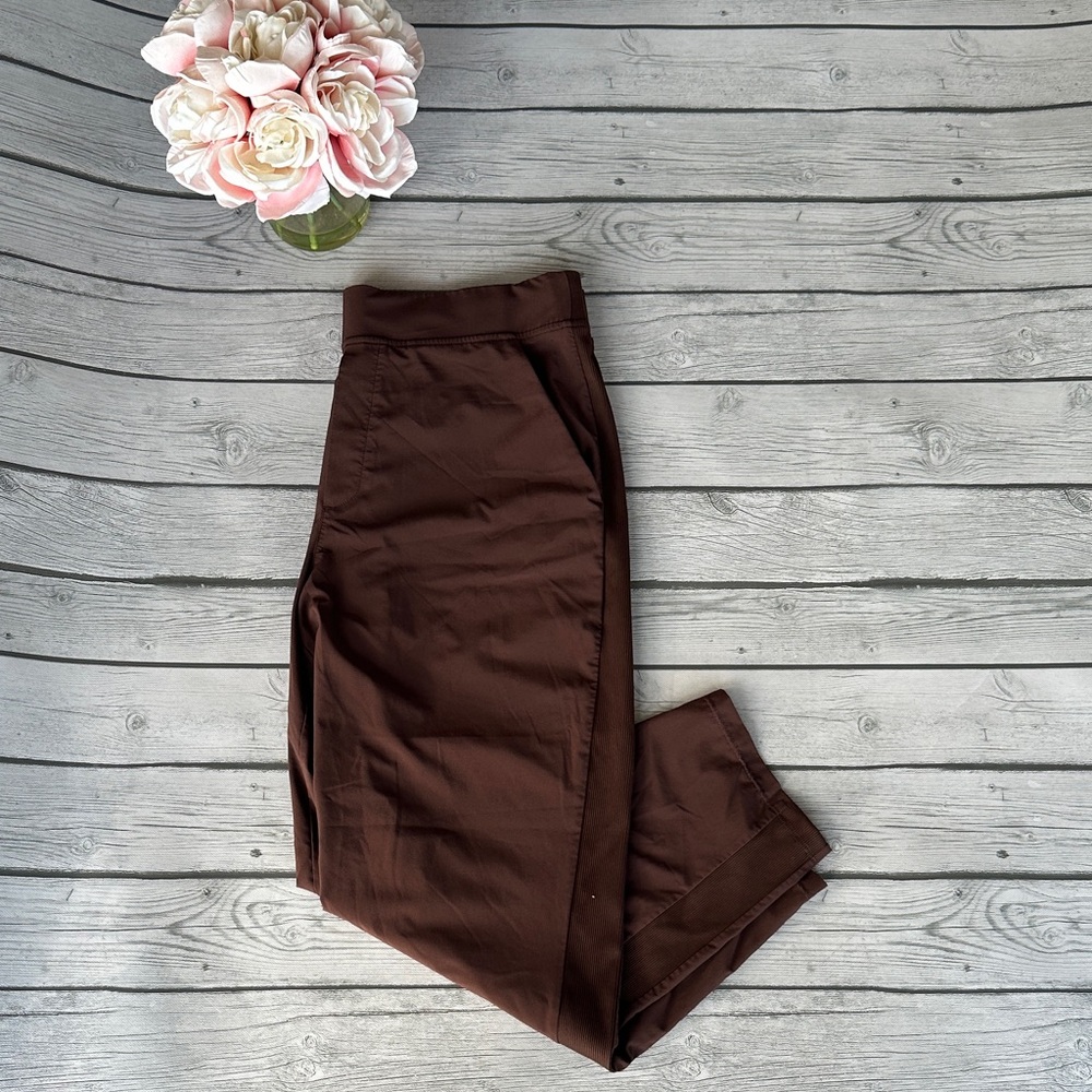 Athleta Chocolate Brown Brooklyn Ankle Pant Size 12 - Picture 5 of 10